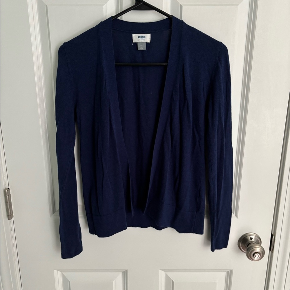 Old Navy Dark Blue Open-Front Sweater